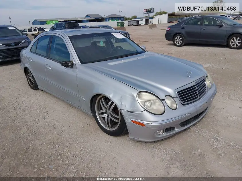 MERCEDES E-KLASSE 2003, VIN WDBUF70J13A140458