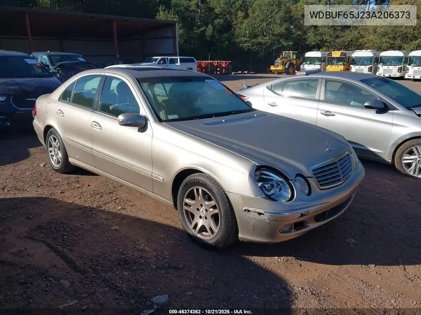 MERCEDES E-KLASSE 2003, VIN WDBUF65J23A206373