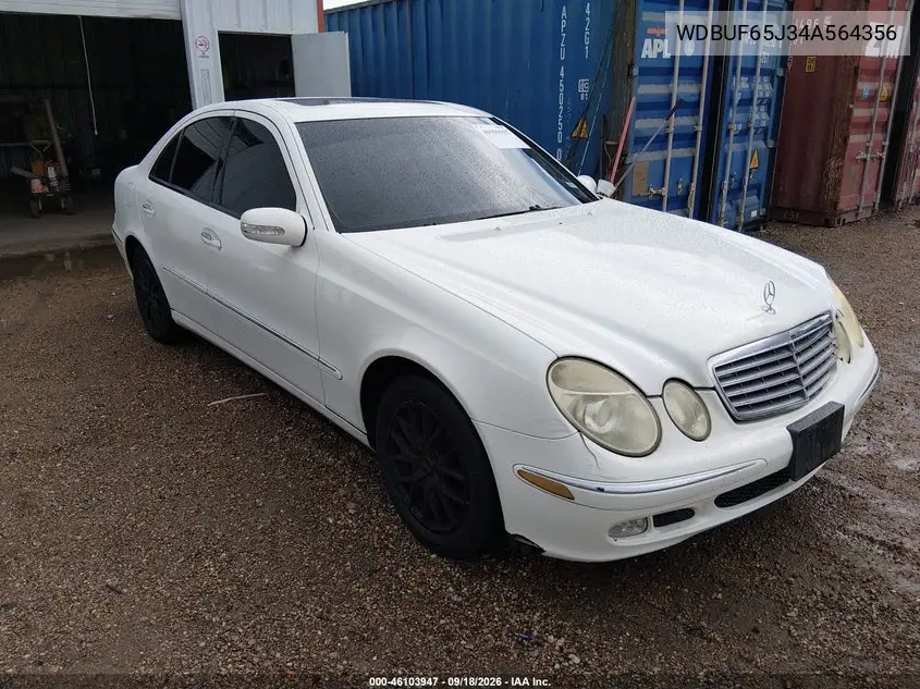 MERCEDES E-KLASSE 2004, VIN WDBUF65J34A564356
