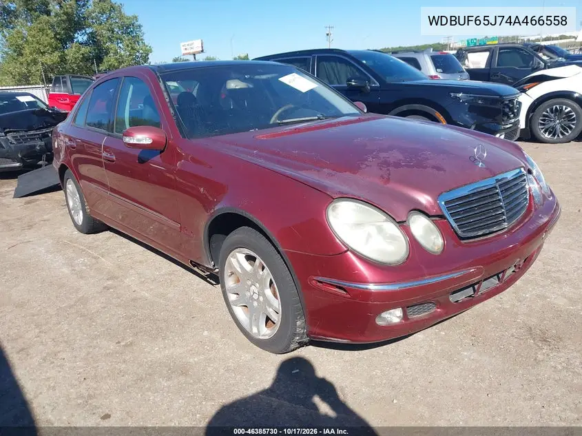 MERCEDES E-KLASSE 2004, VIN WDBUF65J74A466558