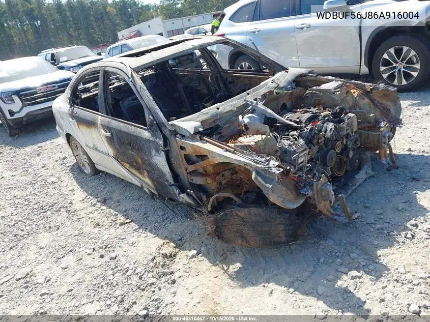 MERCEDES E-KLASSE 2006, VIN WDBUF56J86A916004