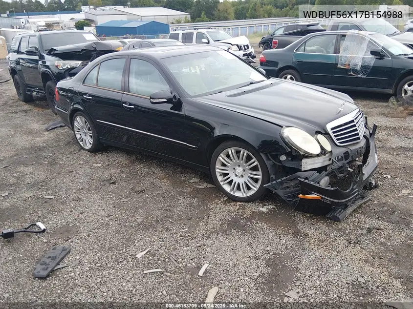 MERCEDES E-KLASSE 2007, VIN WDBUF56X17B154988