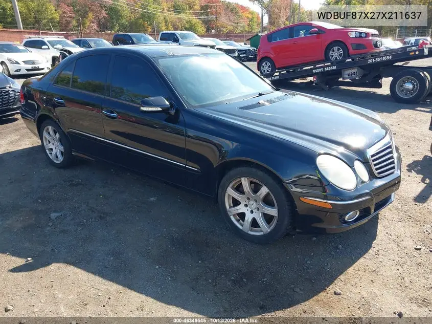 MERCEDES E-KLASSE 2007, VIN WDBUF87X27X211637