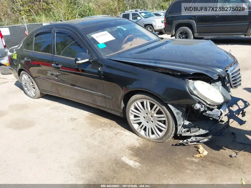 MERCEDES E-KLASSE 2008, VIN WDBUF87X28B275028
