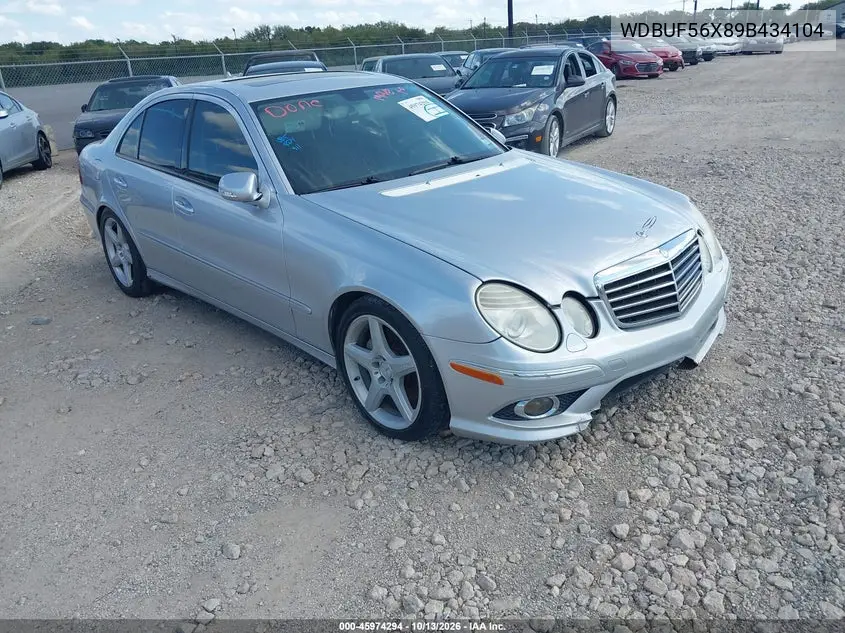 MERCEDES E-KLASSE 2009, VIN WDBUF56X89B434104