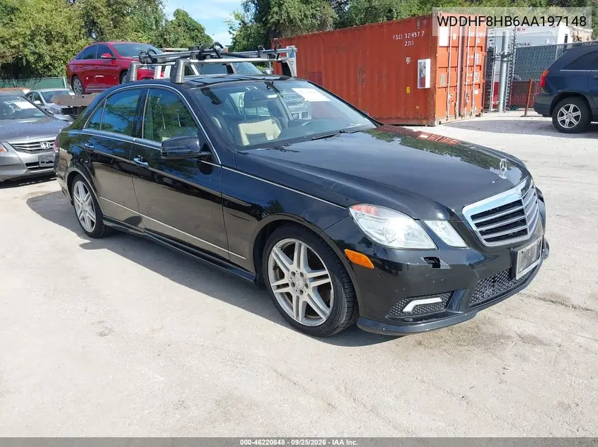 MERCEDES E-KLASSE 2010, VIN WDDHF8HB6AA197148