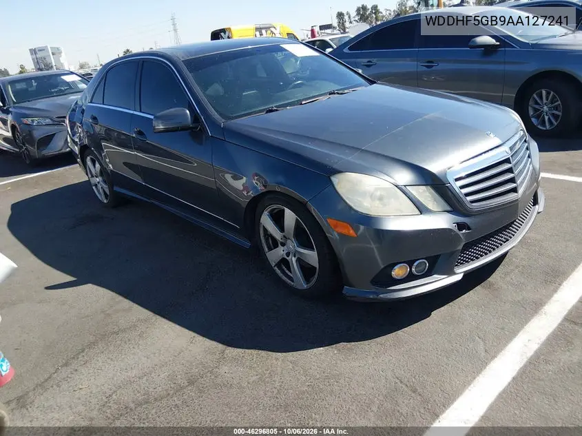 MERCEDES E-KLASSE 2010, VIN WDDHF5GB9AA127241
