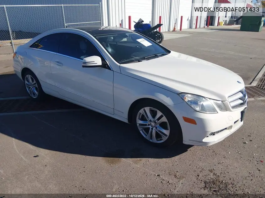 MERCEDES E-KLASSE 2010, VIN WDDKJ5GB0AF051433