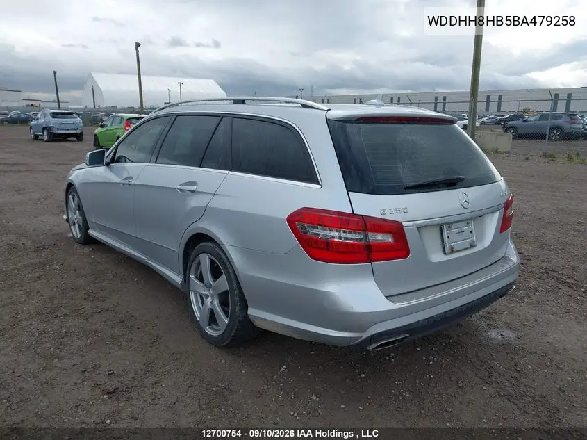 2011 MERCEDES E-KLASSE VIN WDDHH8HB5BA479258 — фото 3