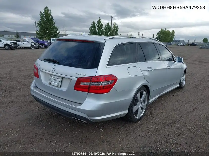 2011 MERCEDES E-KLASSE VIN WDDHH8HB5BA479258 — фото 4