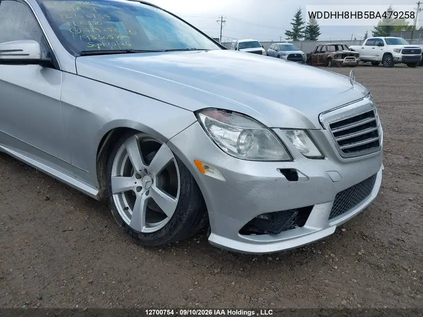 2011 MERCEDES E-KLASSE VIN WDDHH8HB5BA479258 — фото 6