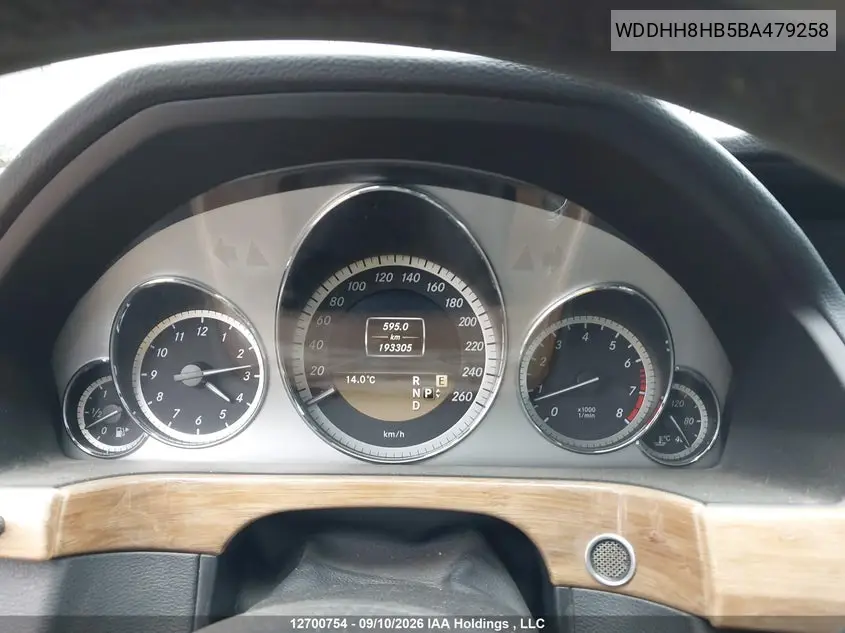 2011 MERCEDES E-KLASSE VIN WDDHH8HB5BA479258 — фото 7