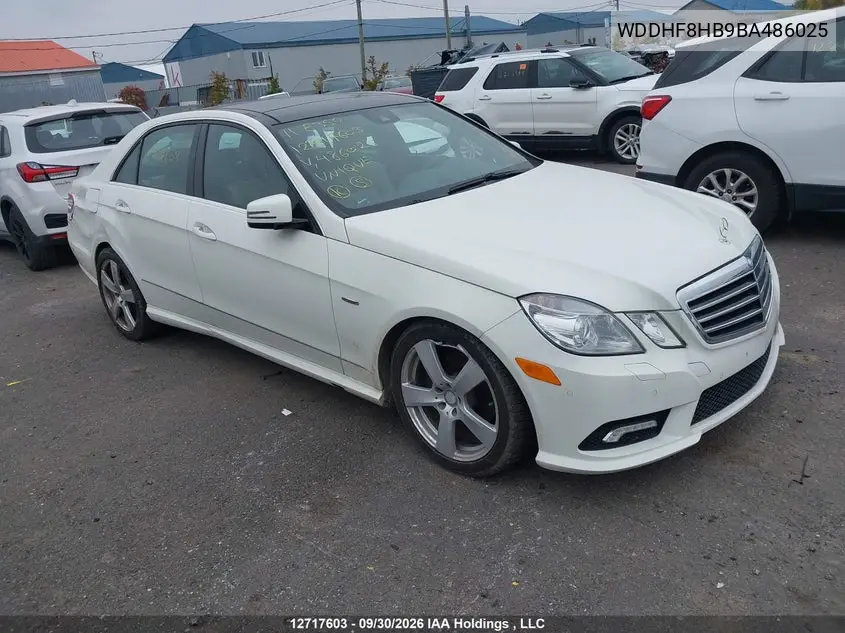 MERCEDES E-KLASSE 2011, VIN WDDHF8HB9BA486025