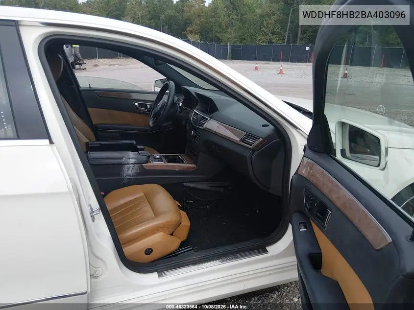 2011 MERCEDES E-KLASSE VIN WDDHF8HB2BA403096 — фото 5