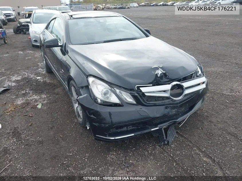 MERCEDES E-KLASSE 2012, VIN WDDKJ5KB4CF176221