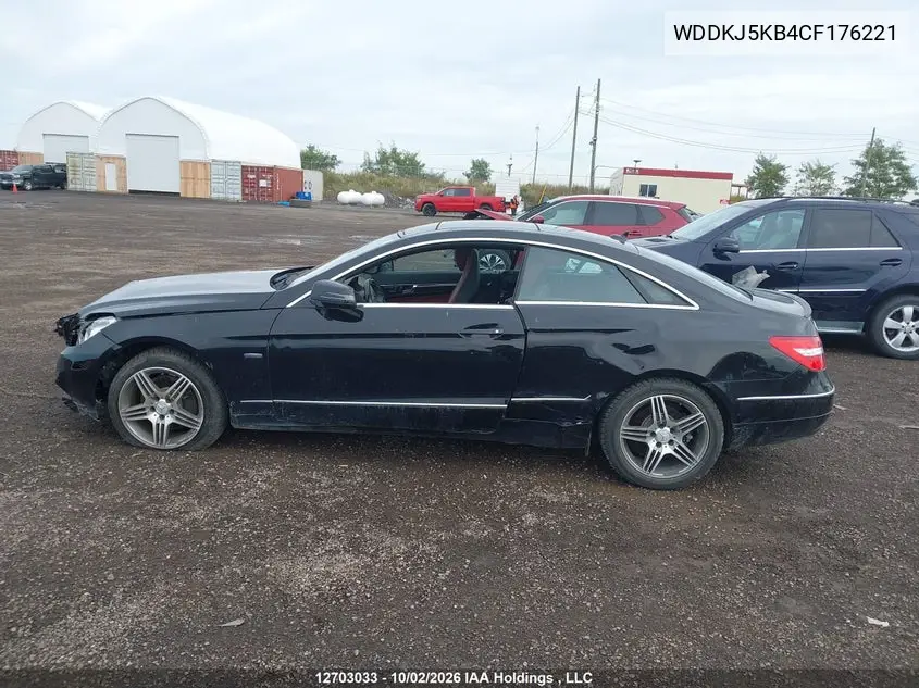 2012 MERCEDES E-KLASSE VIN WDDKJ5KB4CF176221 — фото 14