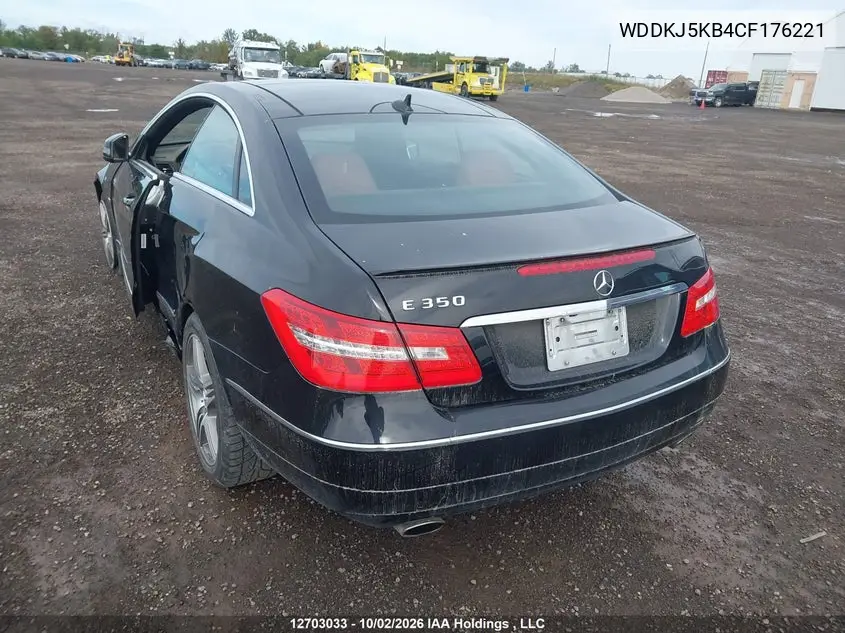 2012 MERCEDES E-KLASSE VIN WDDKJ5KB4CF176221 — фото 3