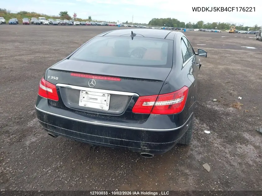 2012 MERCEDES E-KLASSE VIN WDDKJ5KB4CF176221 — фото 4