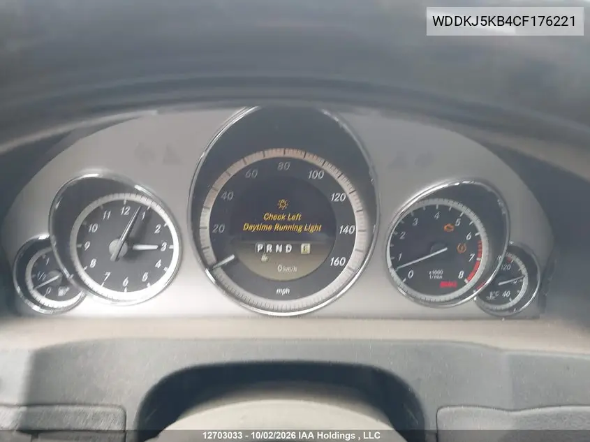 2012 MERCEDES E-KLASSE VIN WDDKJ5KB4CF176221 — фото 7