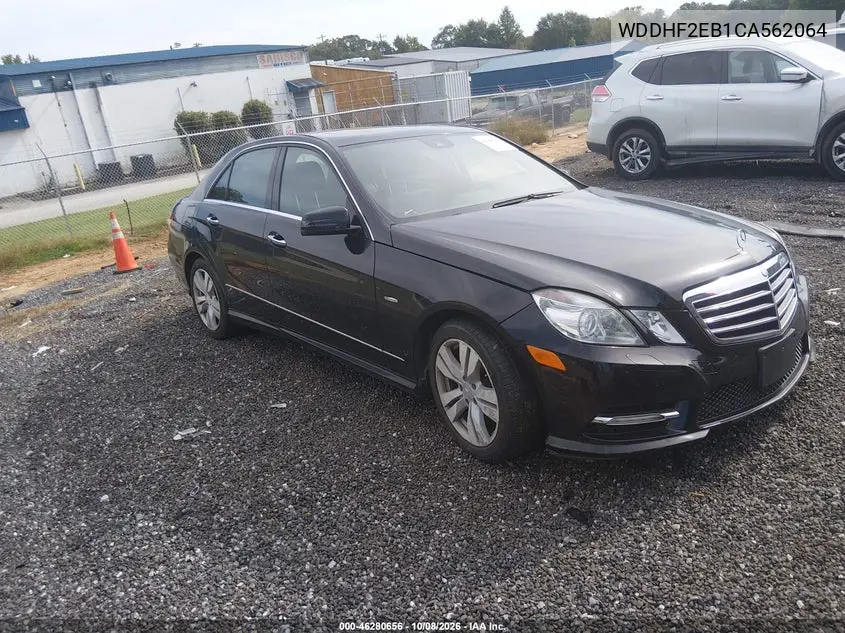 MERCEDES E-KLASSE 2012, VIN WDDHF2EB1CA562064