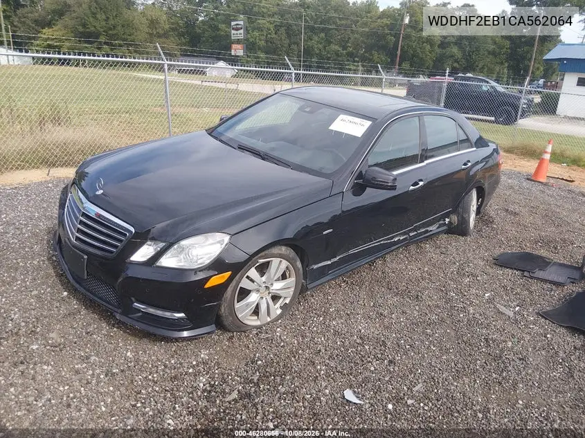 2012 MERCEDES E-KLASSE VIN WDDHF2EB1CA562064 — фото 2