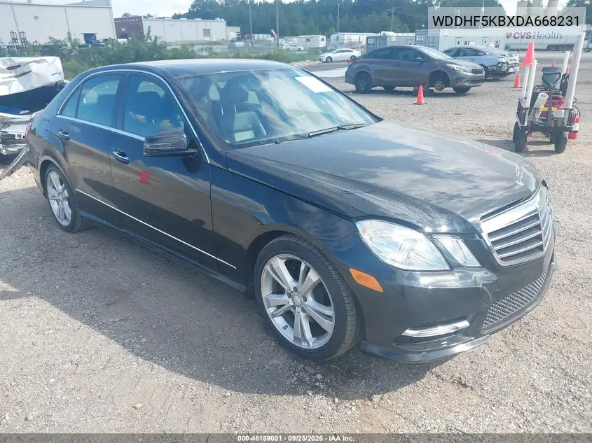 MERCEDES E-KLASSE 2013, VIN WDDHF5KBXDA668231