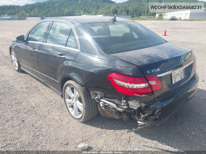 2013 MERCEDES E-KLASSE VIN WDDHF5KBXDA668231 — фото 3