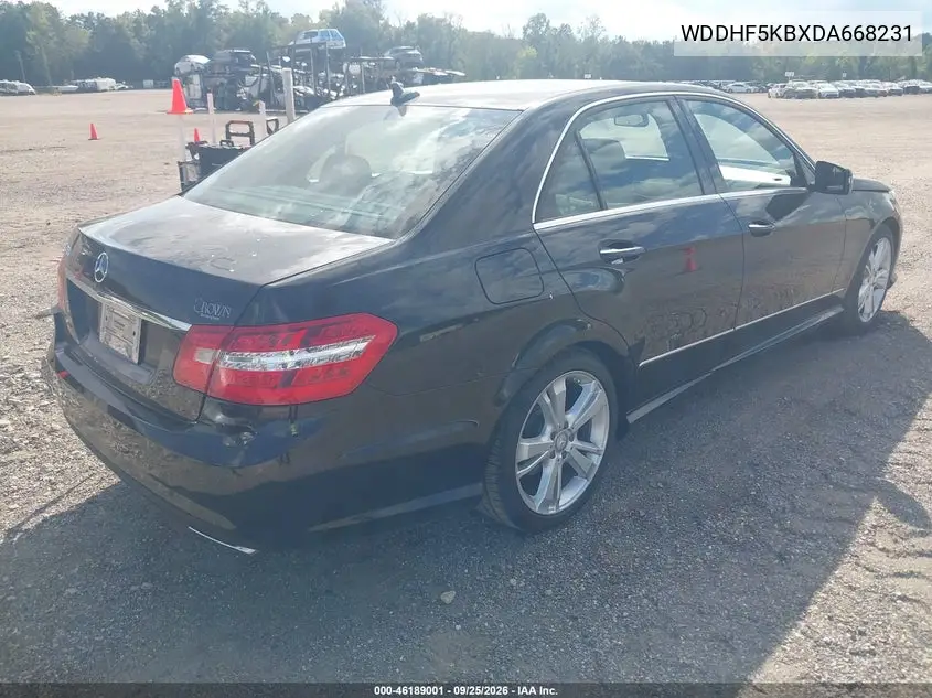 2013 MERCEDES E-KLASSE VIN WDDHF5KBXDA668231 — фото 4