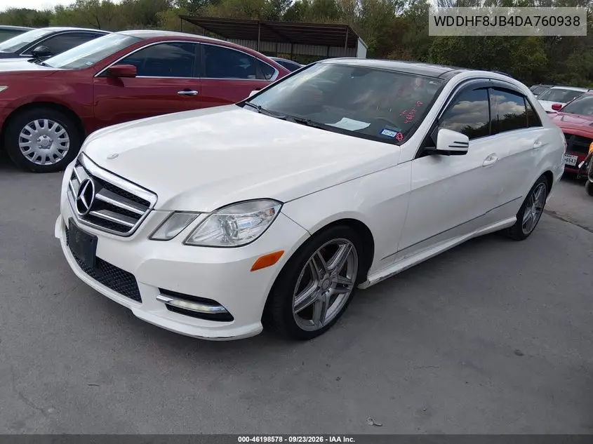 2013 MERCEDES E-KLASSE VIN WDDHF8JB4DA760938 — фото 2