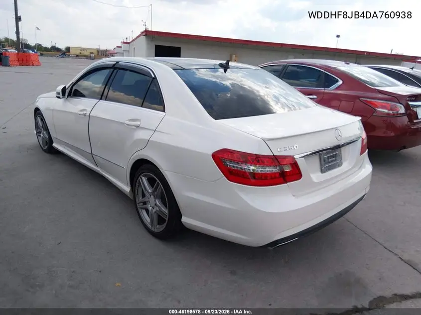 2013 MERCEDES E-KLASSE VIN WDDHF8JB4DA760938 — фото 3