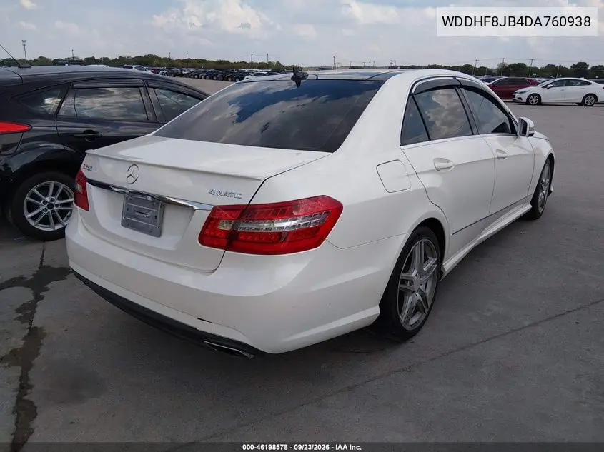 2013 MERCEDES E-KLASSE VIN WDDHF8JB4DA760938 — фото 4