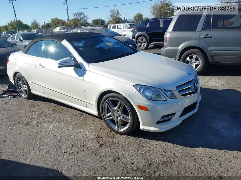 MERCEDES E-KLASSE 2013, VIN WDDKK7DF9DF183756