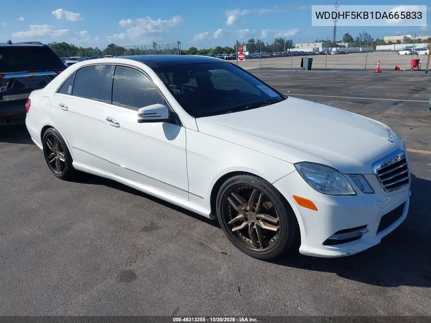 MERCEDES E-KLASSE 2013, VIN WDDHF5KB1DA665833