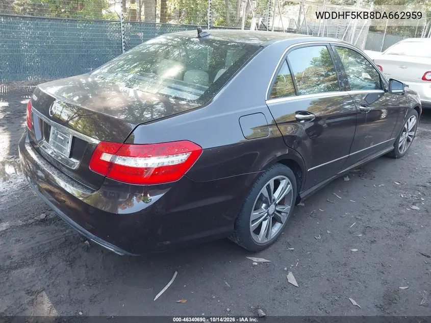 2013 MERCEDES E-KLASSE VIN WDDHF5KB8DA662959 — фото 4
