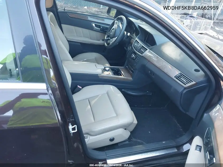 2013 MERCEDES E-KLASSE VIN WDDHF5KB8DA662959 — фото 5