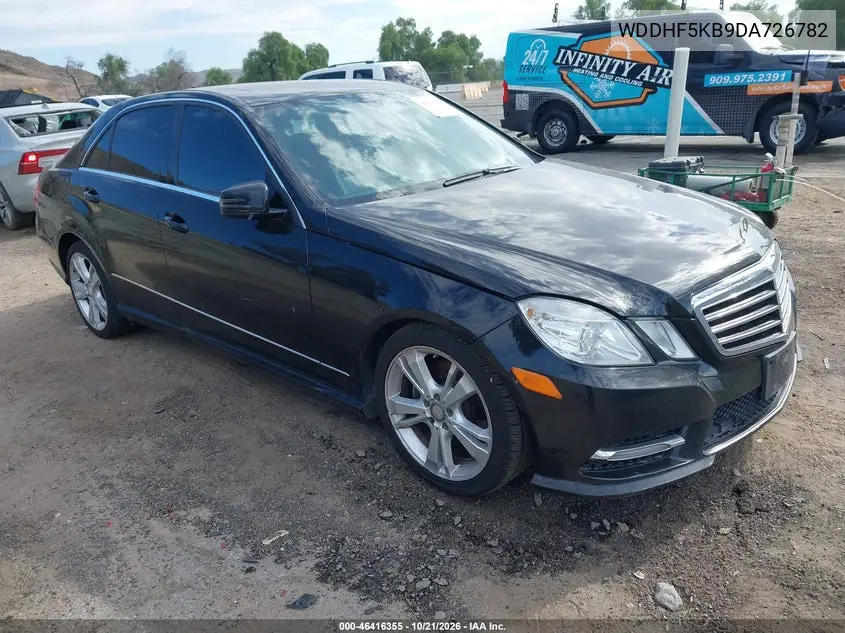 MERCEDES E-KLASSE 2013, VIN WDDHF5KB9DA726782