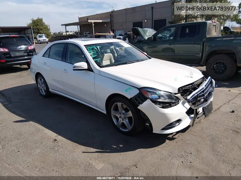 MERCEDES E-KLASSE 2014, VIN WDDHF5KBXEA783977