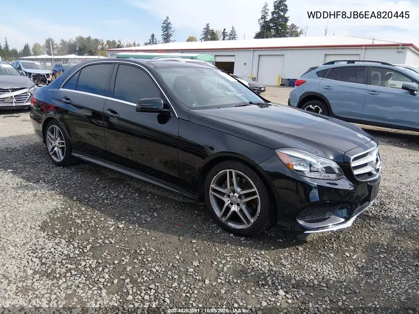 MERCEDES E-KLASSE 2014, VIN WDDHF8JB6EA820445