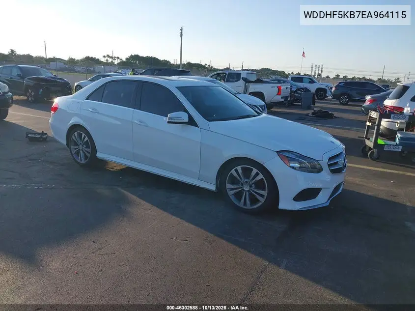 MERCEDES E-KLASSE 2014, VIN WDDHF5KB7EA964115