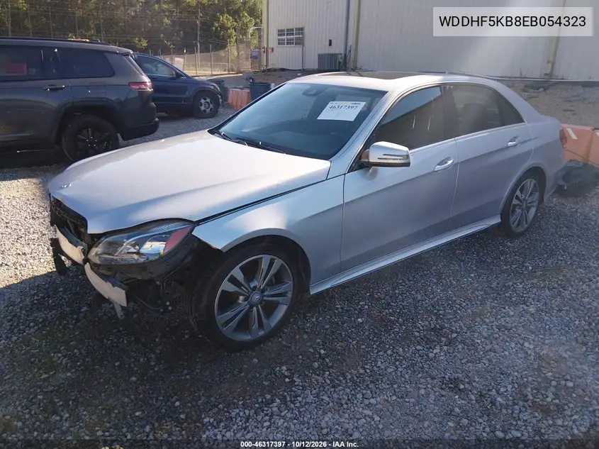 2014 MERCEDES E-KLASSE VIN WDDHF5KB8EB054323 — фото 2