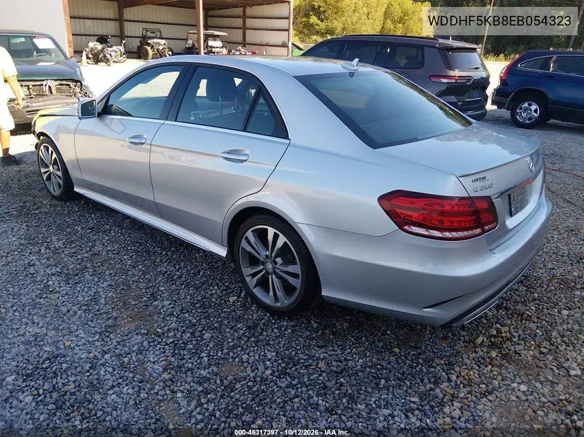 2014 MERCEDES E-KLASSE VIN WDDHF5KB8EB054323 — фото 3