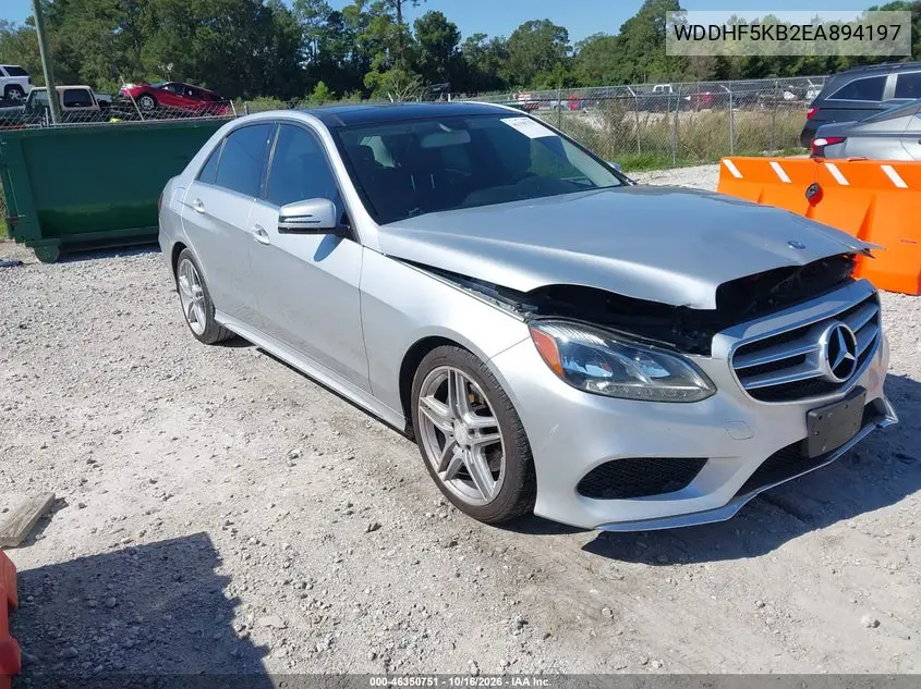 MERCEDES E-KLASSE 2014, VIN WDDHF5KB2EA894197