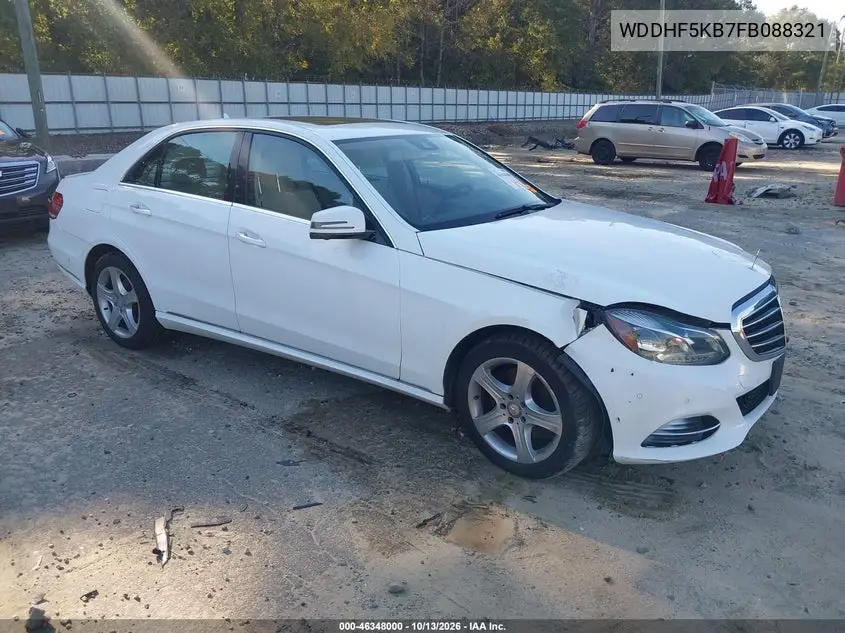 MERCEDES E-KLASSE 2015, VIN WDDHF5KB7FB088321