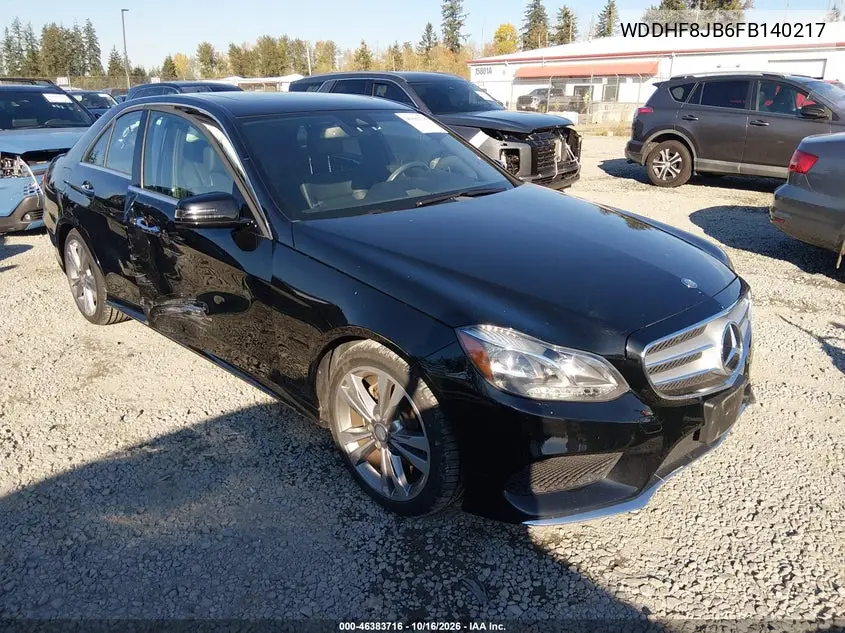 MERCEDES E-KLASSE 2015, VIN WDDHF8JB6FB140217