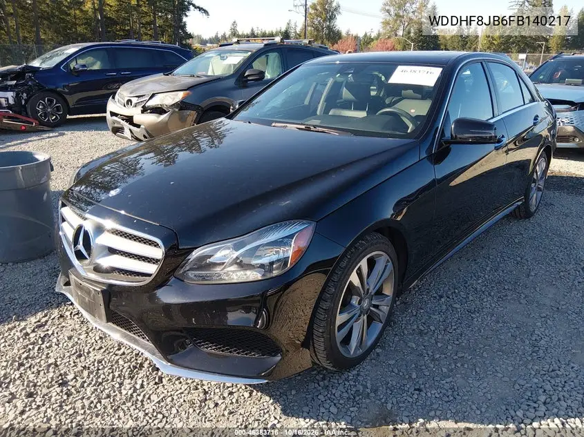 2015 MERCEDES E-KLASSE VIN WDDHF8JB6FB140217 — фото 2