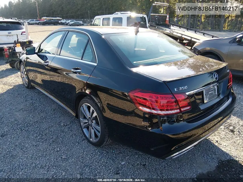 2015 MERCEDES E-KLASSE VIN WDDHF8JB6FB140217 — фото 3