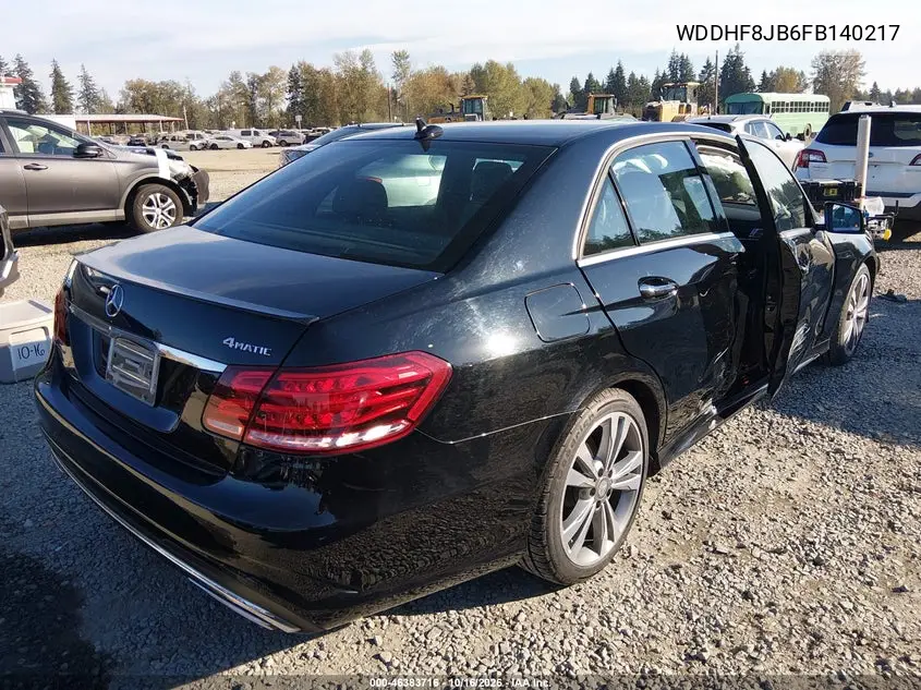 2015 MERCEDES E-KLASSE VIN WDDHF8JB6FB140217 — фото 4
