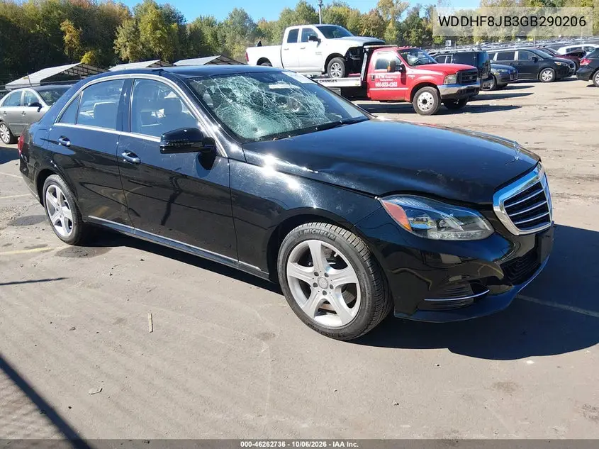 MERCEDES E-KLASSE 2016, VIN WDDHF8JB3GB290206