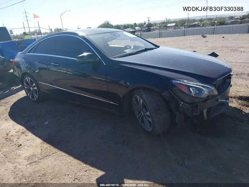 MERCEDES E-KLASSE 2016, VIN WDDKJ6FB3GF330388