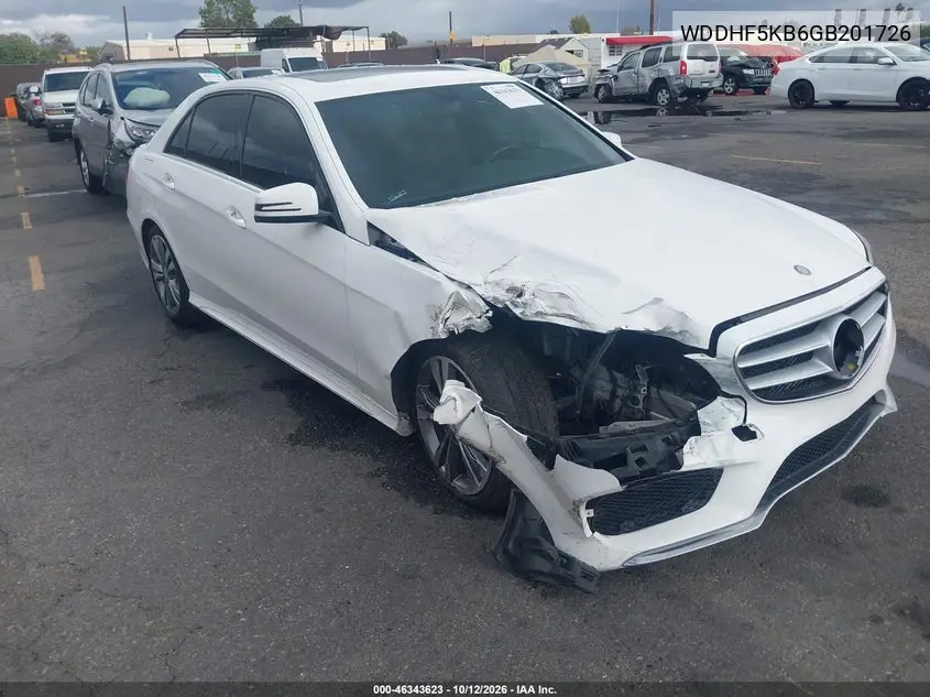 MERCEDES E-KLASSE 2016, VIN WDDHF5KB6GB201726